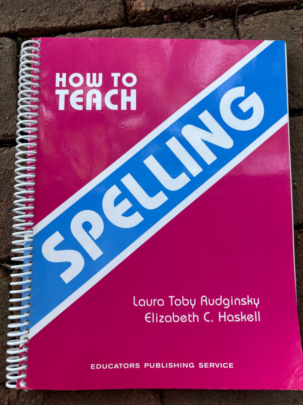 How to Teach Spelling Spiral-Bound Workbook - Pink & Blue Cover